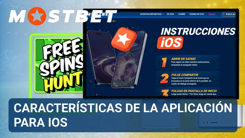 Aplicación iOS de MostBet funcionando en iPhone con interfaz optimizada para casino y apuestas.