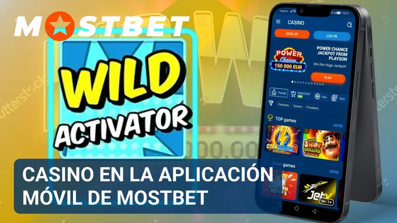 Casino móvil de MostBet con tragamonedas y juegos en vivo desde la aplicación.