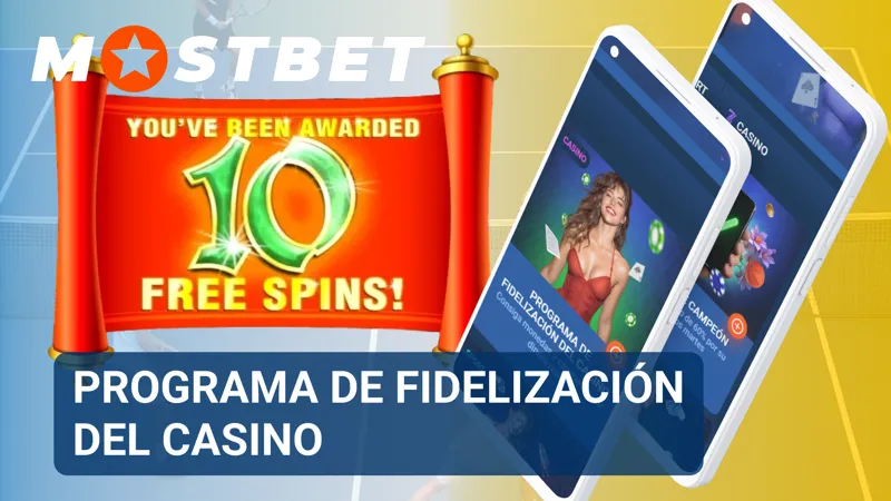 Programa de fidelización del casino MostBet con niveles y recompensas para jugadores activos.