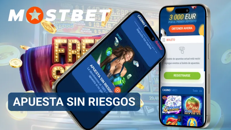 Promoción de apuesta sin riesgos en MostBet para nuevos usuarios de la plataforma.