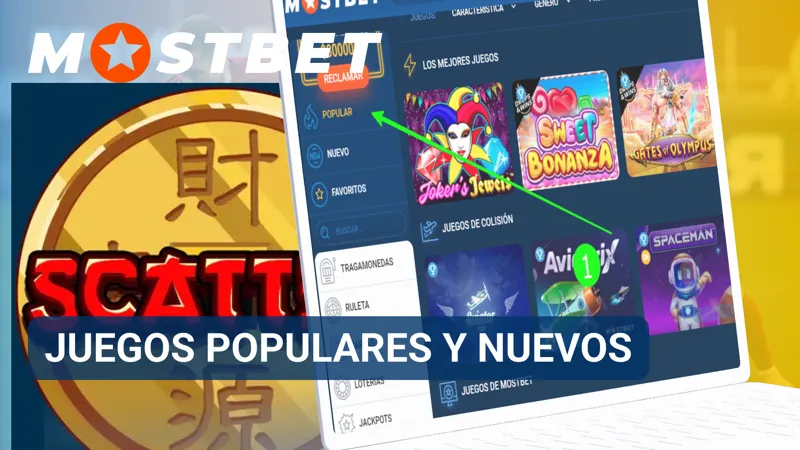 Catálogo de Mostbet con juegos populares y lanzamientos recientes del casino online.