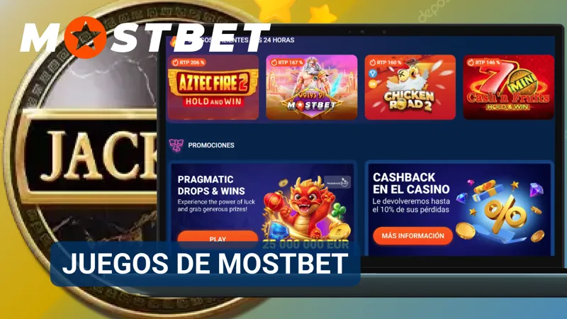 Juegos exclusivos de MostBet disponibles dentro de la plataforma de casino online.