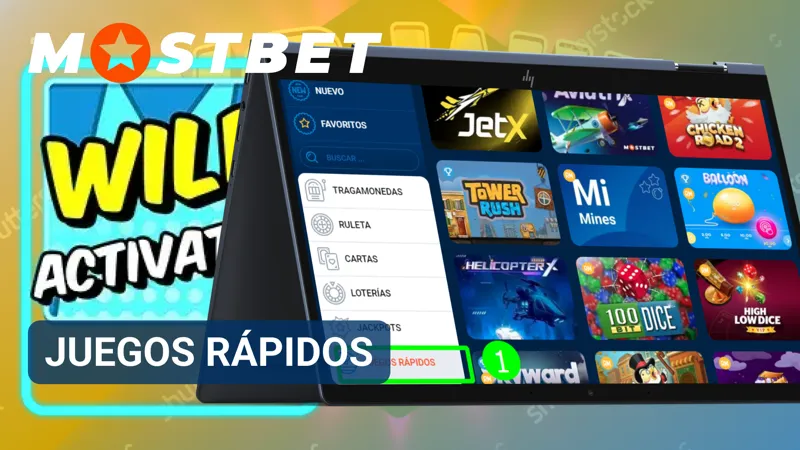 Juegos rápidos de Mostbet con rondas cortas y apuestas instantáneas online.