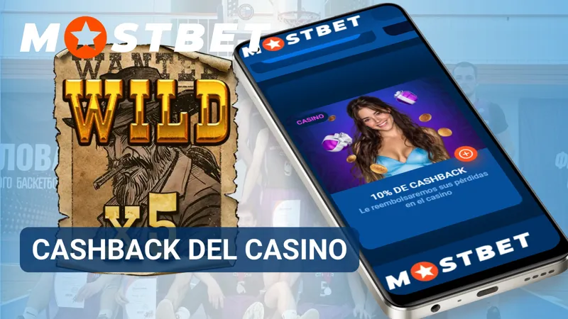 Oferta de cashback del casino MostBet con devolución parcial de pérdidas.