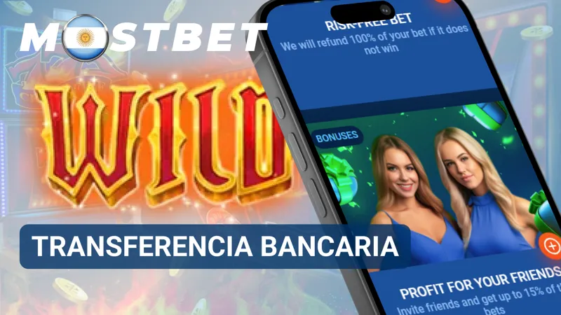 Comprobante de transferencia bancaria junto a los datos de pago de una cuenta de MostBet.