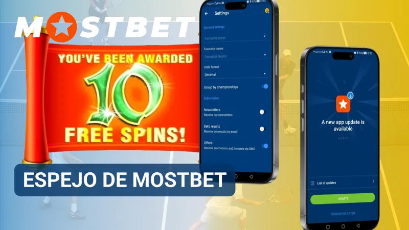 Página espejo de Mostbet abierta para acceder al sitio sin restricciones.