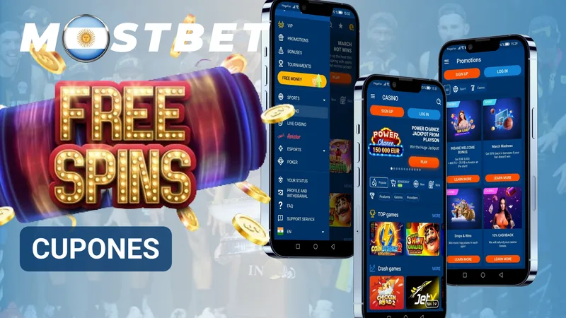 Cupón promocional digital disponible para canjear beneficios exclusivos en Mostbet.