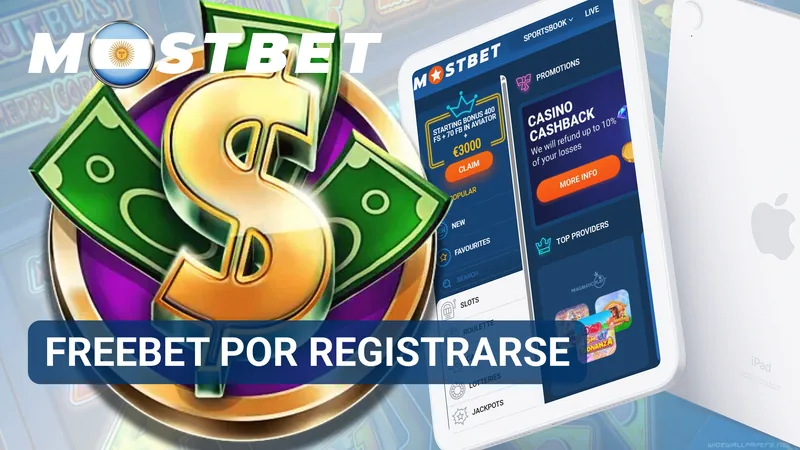 Freebet de bienvenida acreditado después de completar el registro de una cuenta en Mostbet.